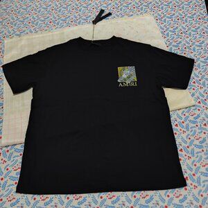 Amiri Leopard Print Black T-Shirt